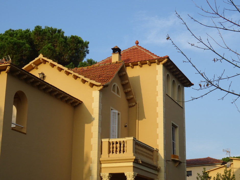 Part superior del xalet de Joan Mitjans.