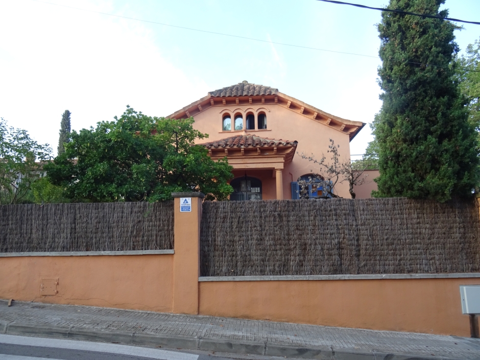 Façana principal del xalet de Josep Feu.