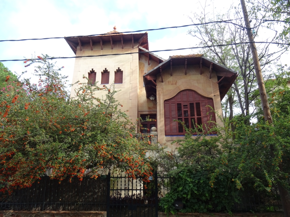 Façana principal del xalet de Josep Borràs.