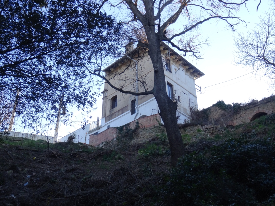 Façana posterior de la masoveria de Can Ribas.