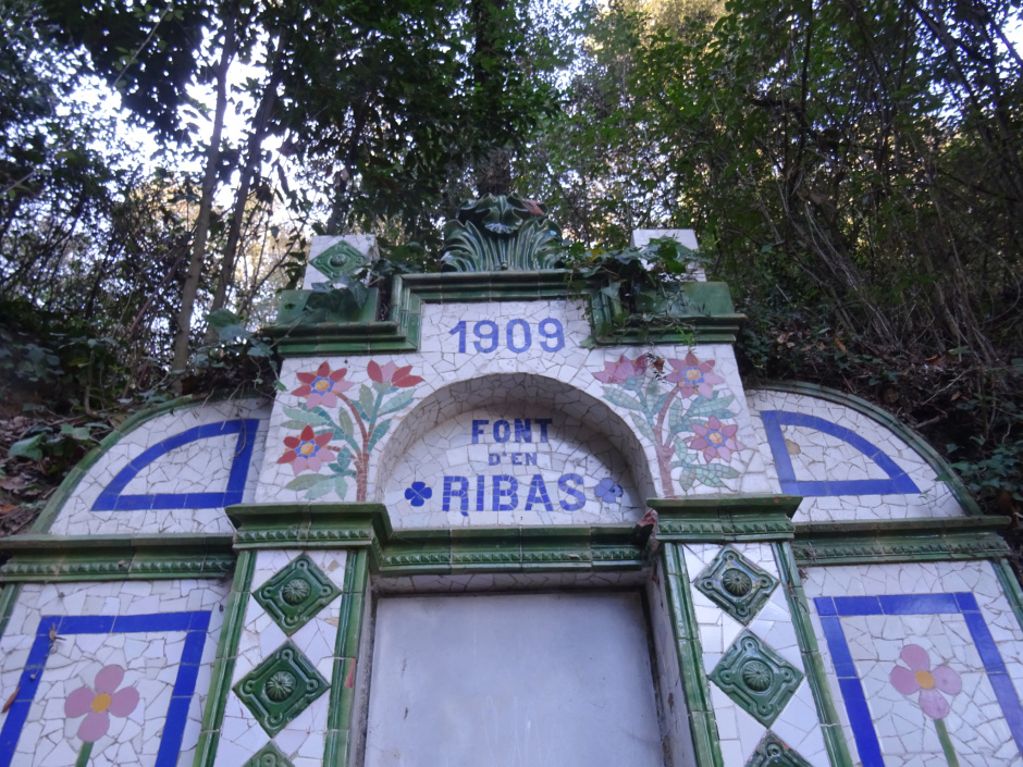 Part superior de la font d'en Ribas.