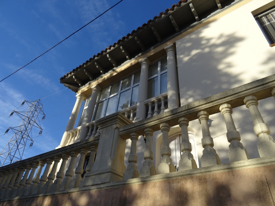 Façana del xalet de Gaietà Tarruell III.