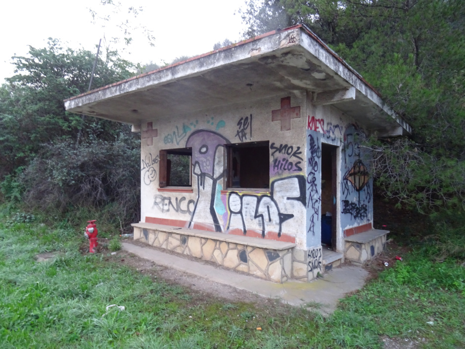 Punt de socors de la Creu Roja.