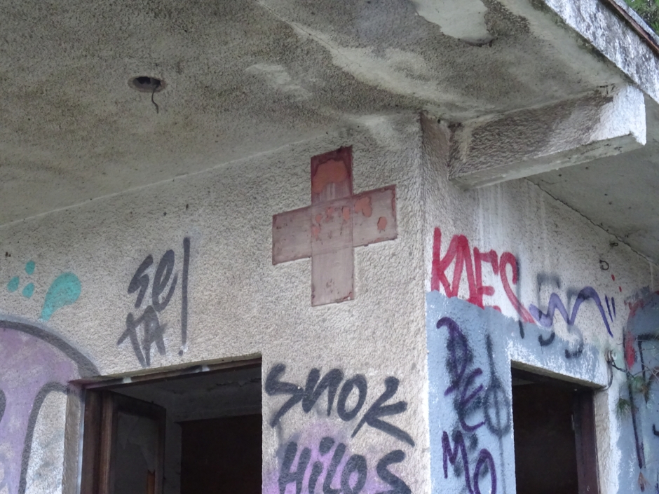 Punt de socors de la Creu Roja.