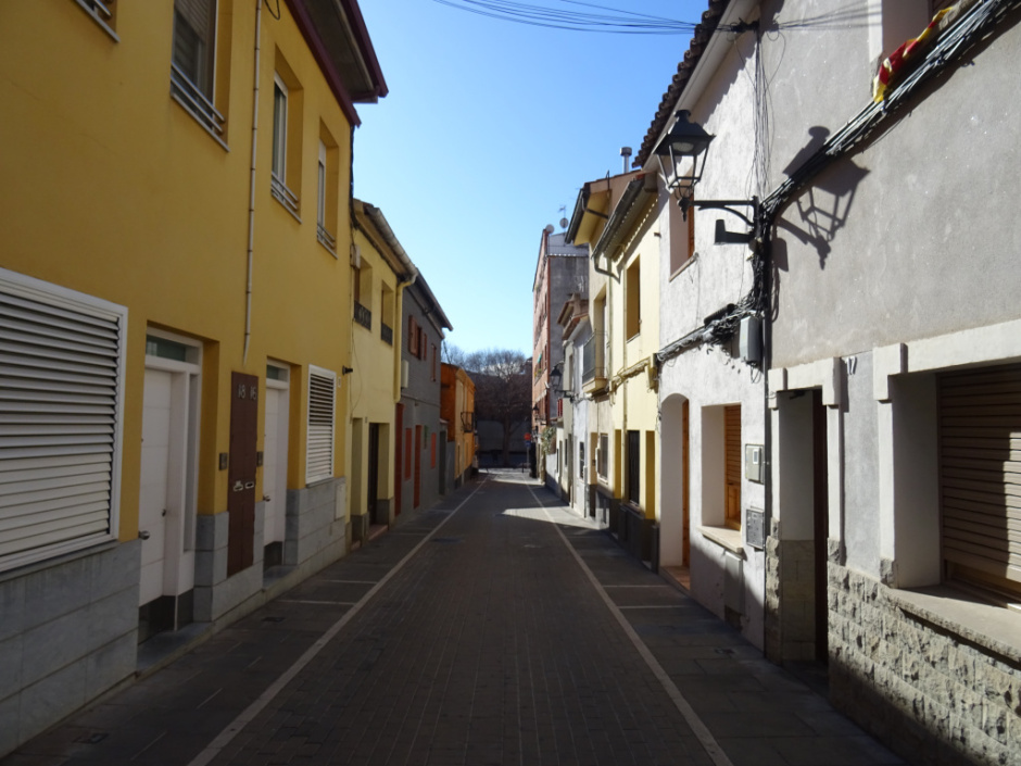Renglera de cases del carrer de la Sort