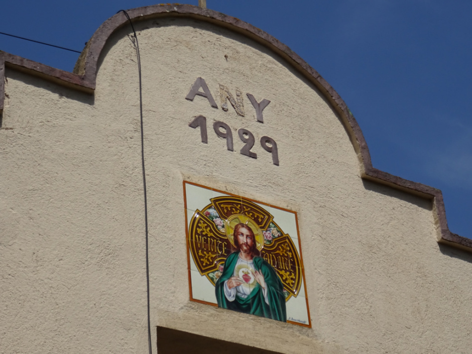 Majòlica de la casa del passeig de la Floresta número 49B