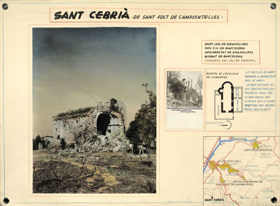 Imatge de l'ermita de Sant Cebrià. ACVO_1240815