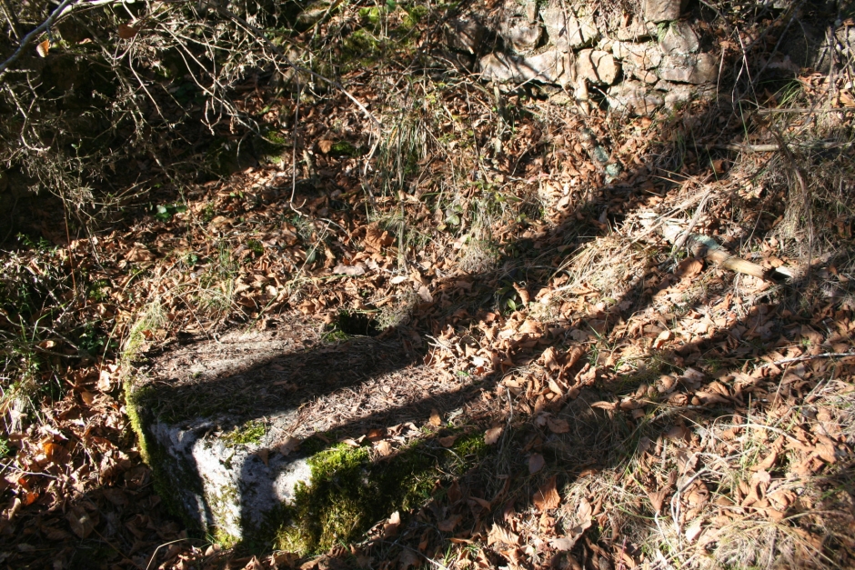 Detall de la mola del Molí de Baix