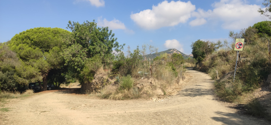 Vista de l'inici del camí.