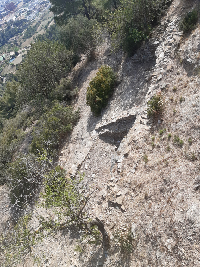 Vista detall de les estructures.