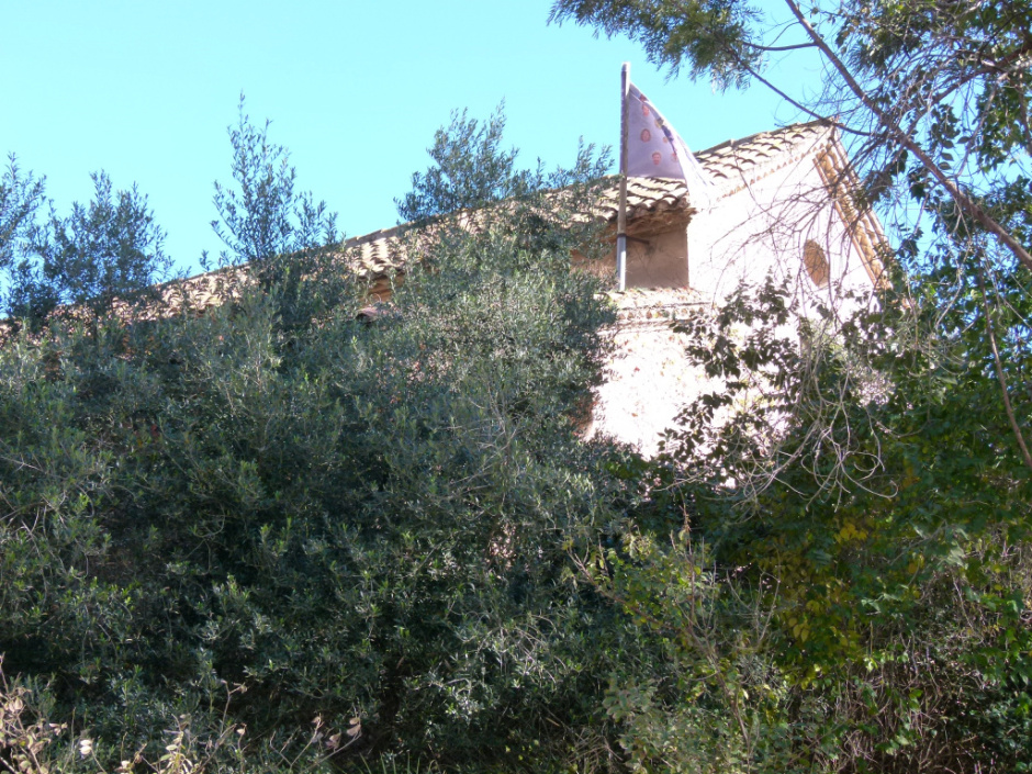 Vista detall de la façana. 