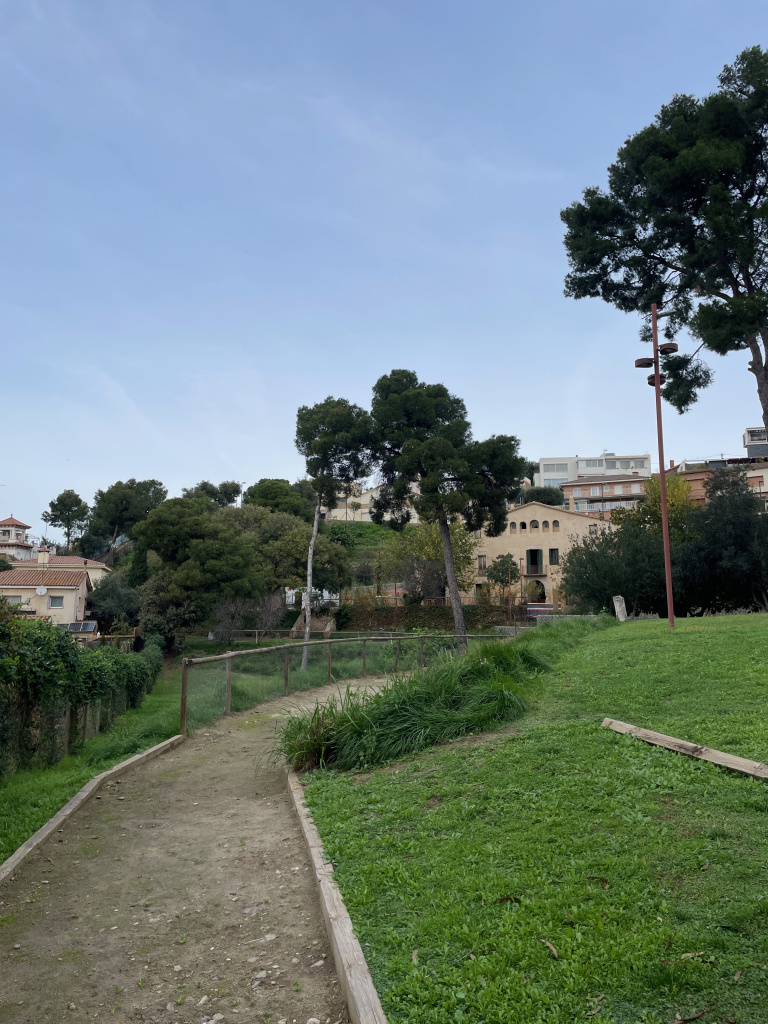 Vista del camí d'entrada.