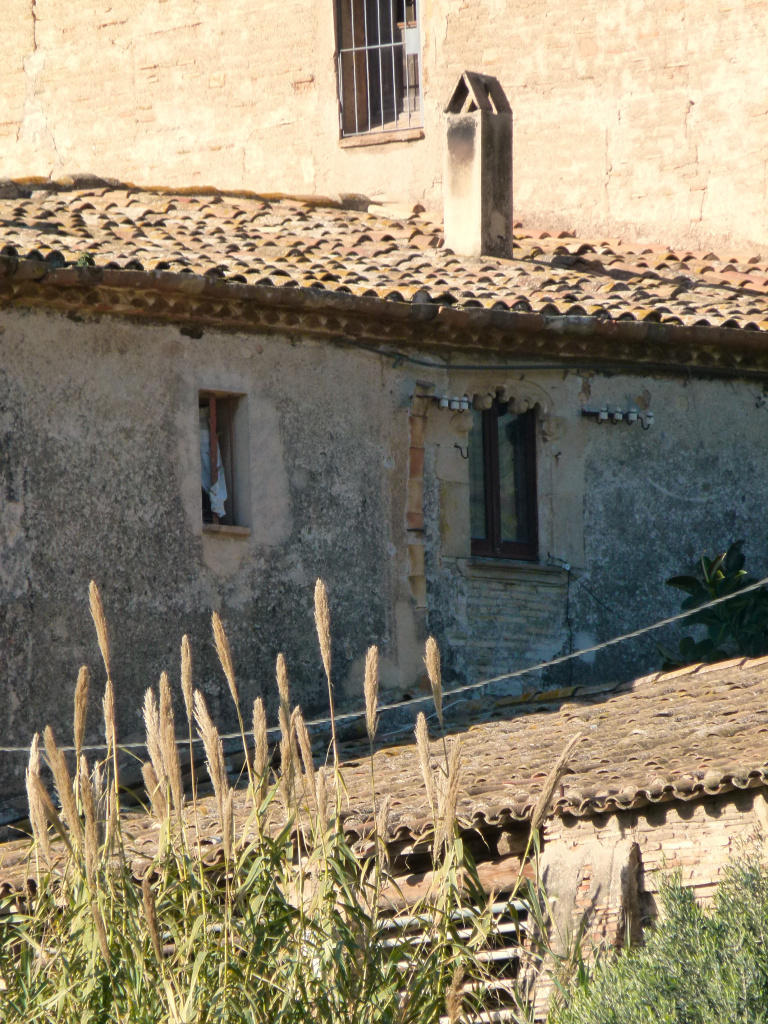 Vista detall de la finestra gòtica de la façana est.