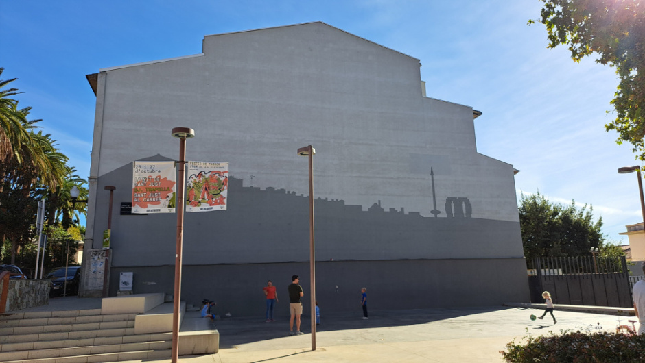 Vista posterior de la façana.