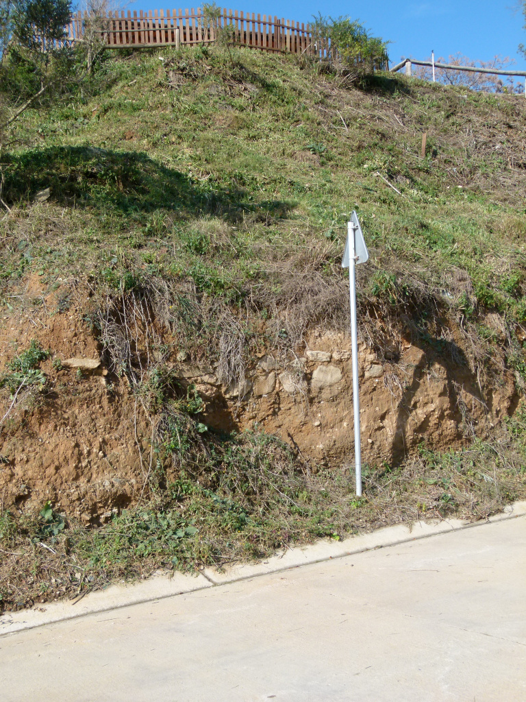 Vista detall de l'emplaçament de les restes arqueològiques.
