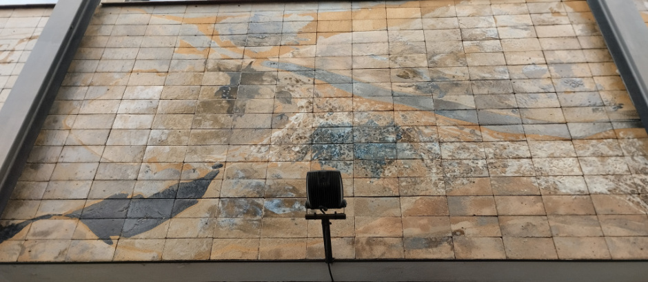 Vista detall del tercer plafó.