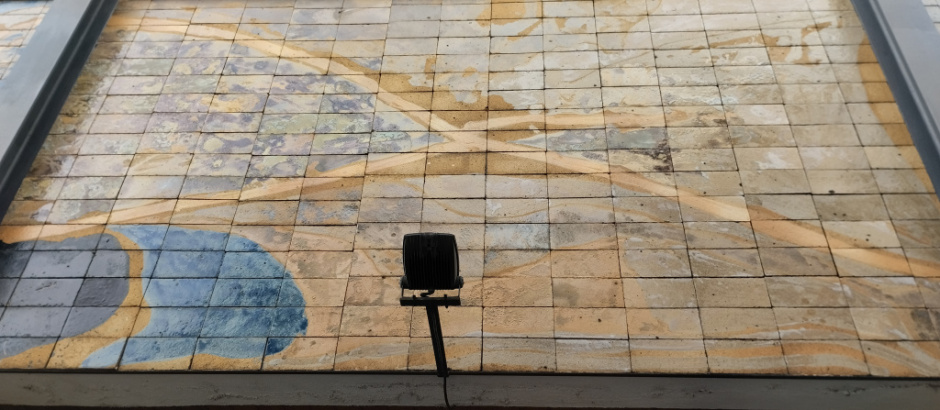 Vista detall del segon plafó.