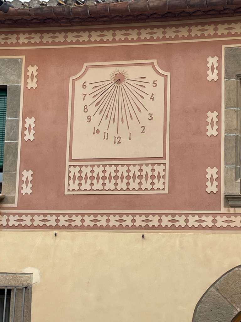 Vista detall del rellotge.