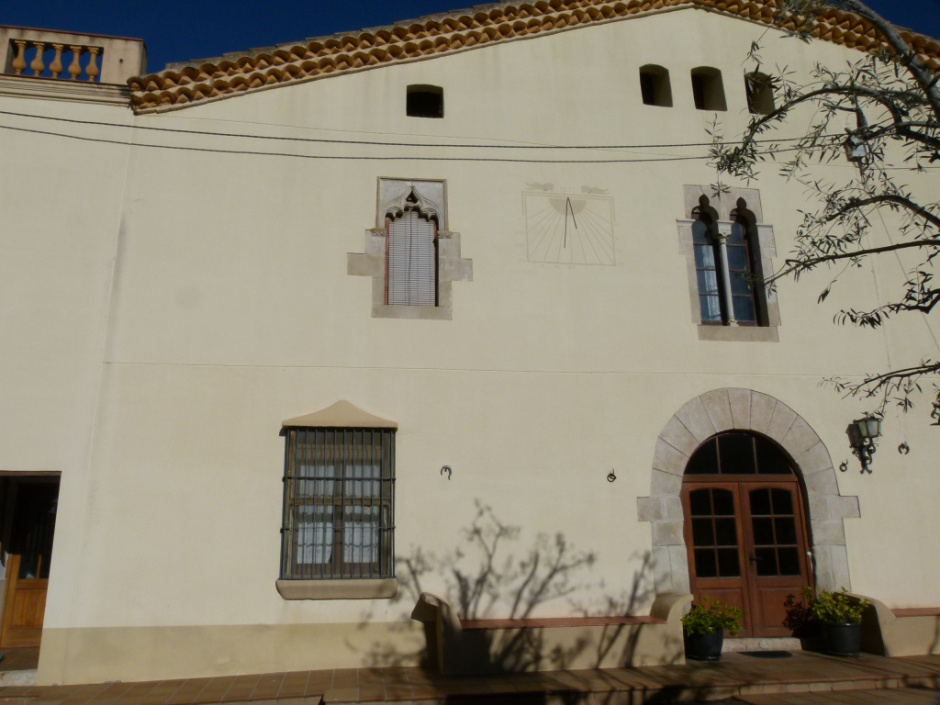 Vista general de l'emplaçament del rellotge.