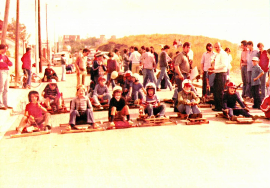 Primera cursa oficial celebrada l'any 1977. Font: Arxiu Municipal Sant Just Desvern.