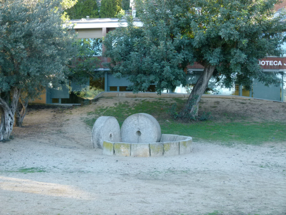 Vista general de l'emplaçament dels elements del trull.