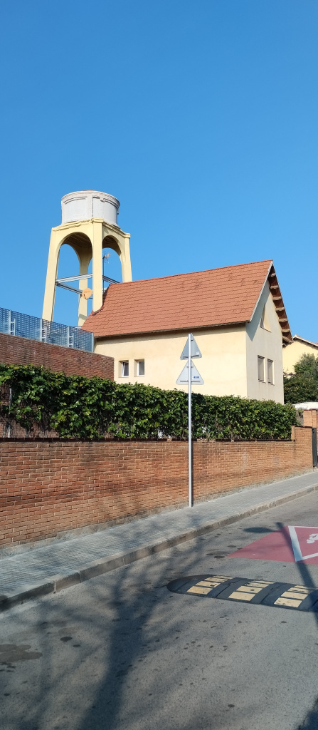 Vista general de l'emplaçament del dipòsit d'aigua.
