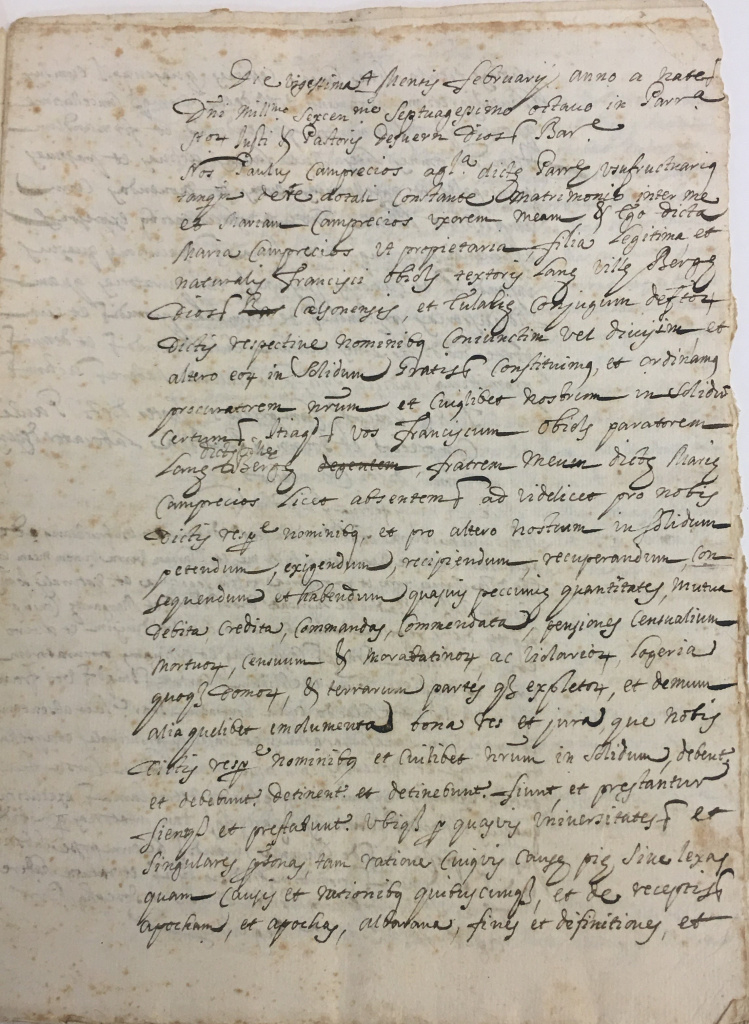 Manual notarial. MN1. 1678. 664.30, p.1