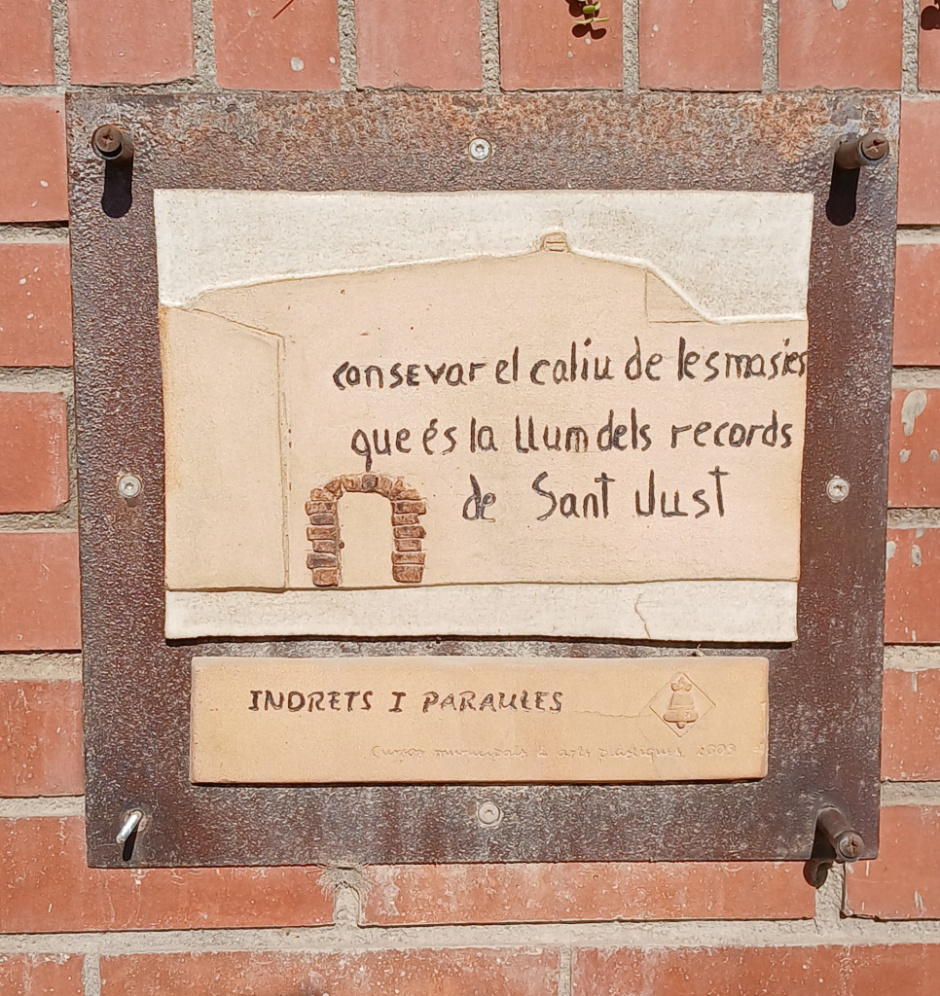 Vista detall del plafó.