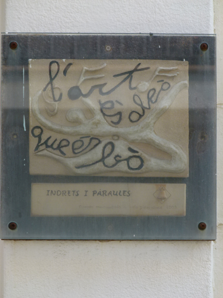 Vista detall del plafó.