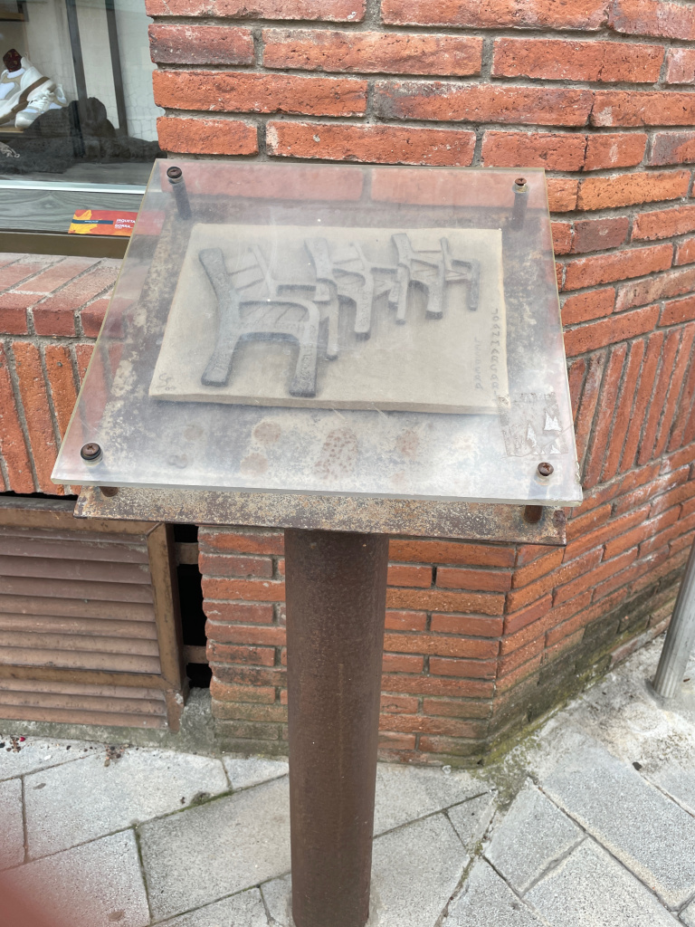 Vista detall del plafó.