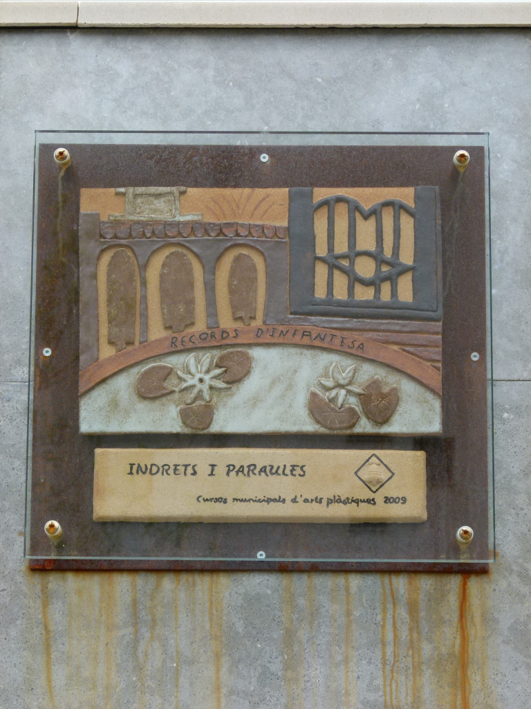 Vista detall del plafó.