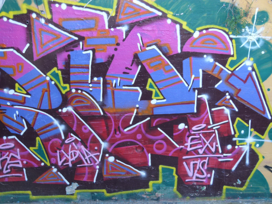 Vista detall d'un grafit.