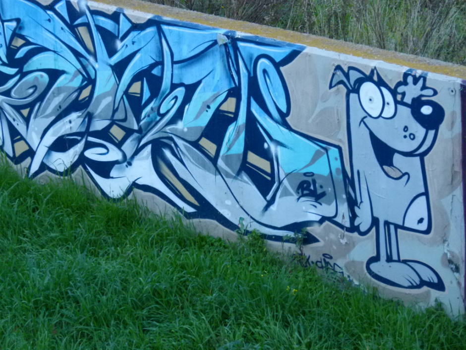 Vista detall d'un grafit.