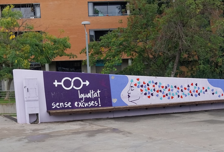 Vista parcial del mural.