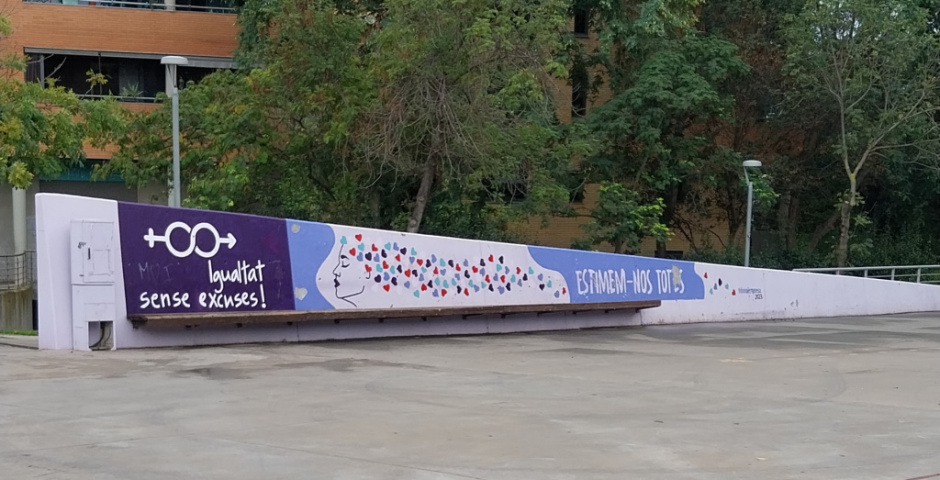 Vista general del mural.