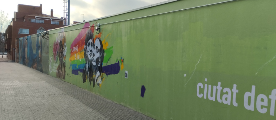 Vista general de l'emplaçament del murals.