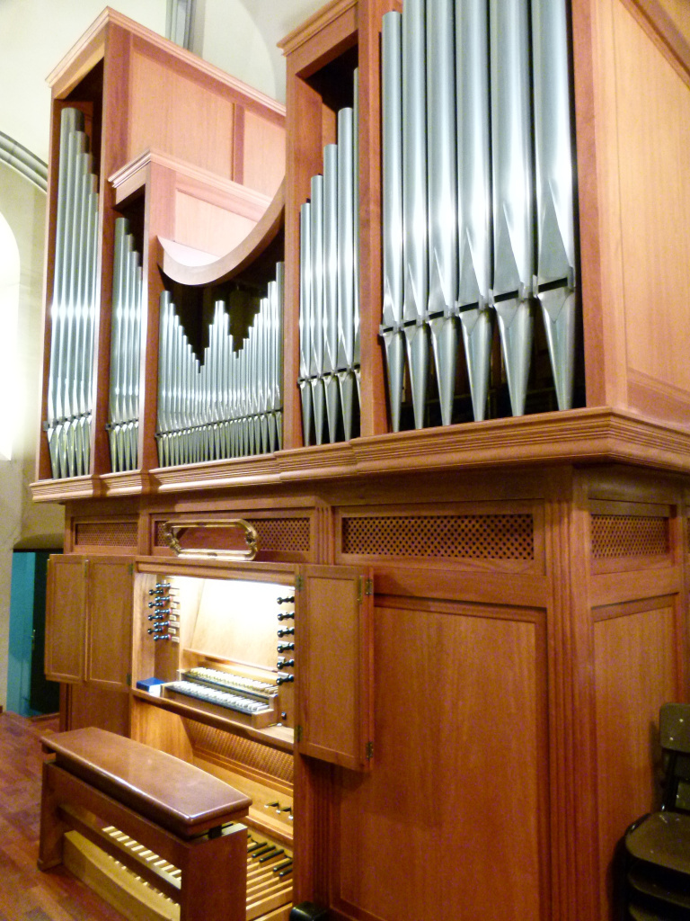 Vista detall de l'orgue.
