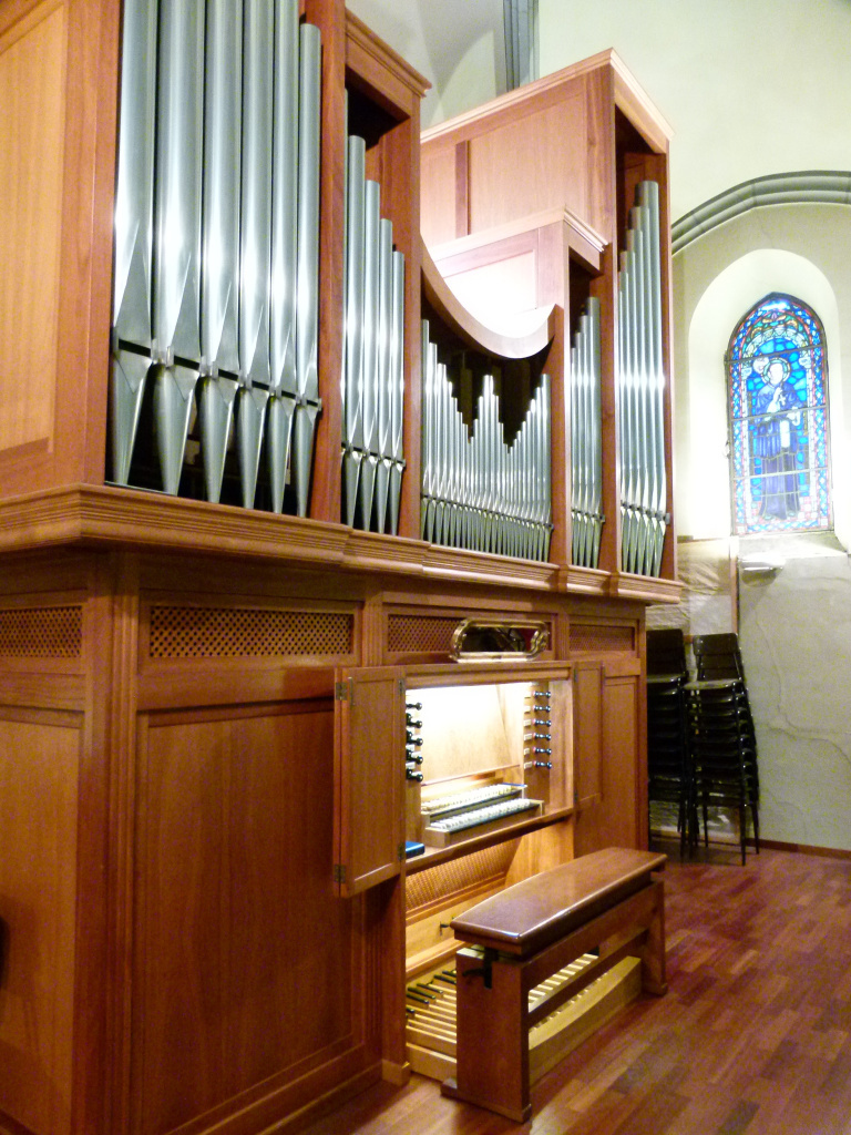 Vista detall de l'orgue.