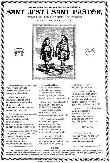 Goigs impressos l'any 1918 per Pujolá y Campas. Font: José Carlos Canalda.