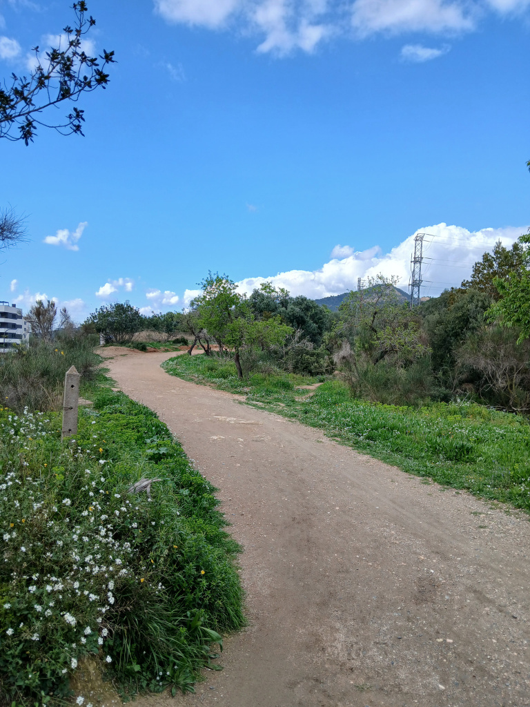 Traçat del camí proper a la zona urbana.