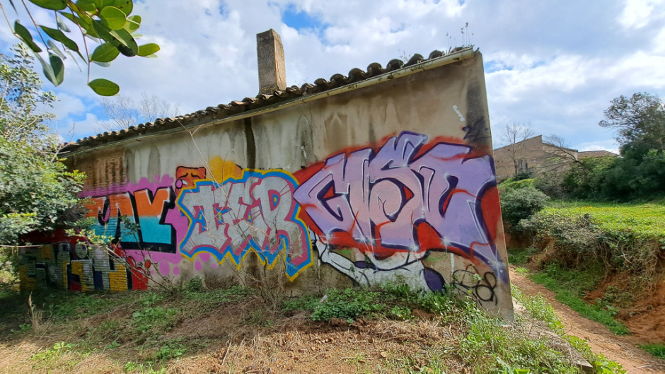 Façana posterior de l'edificació principal.