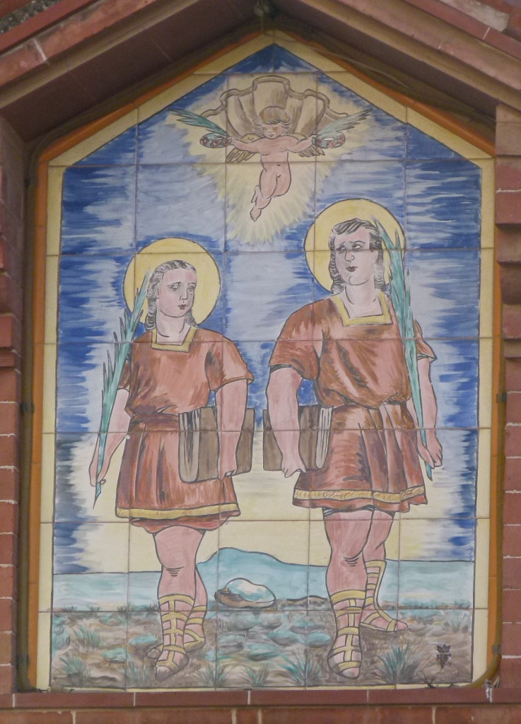 Vista detall del plafó.