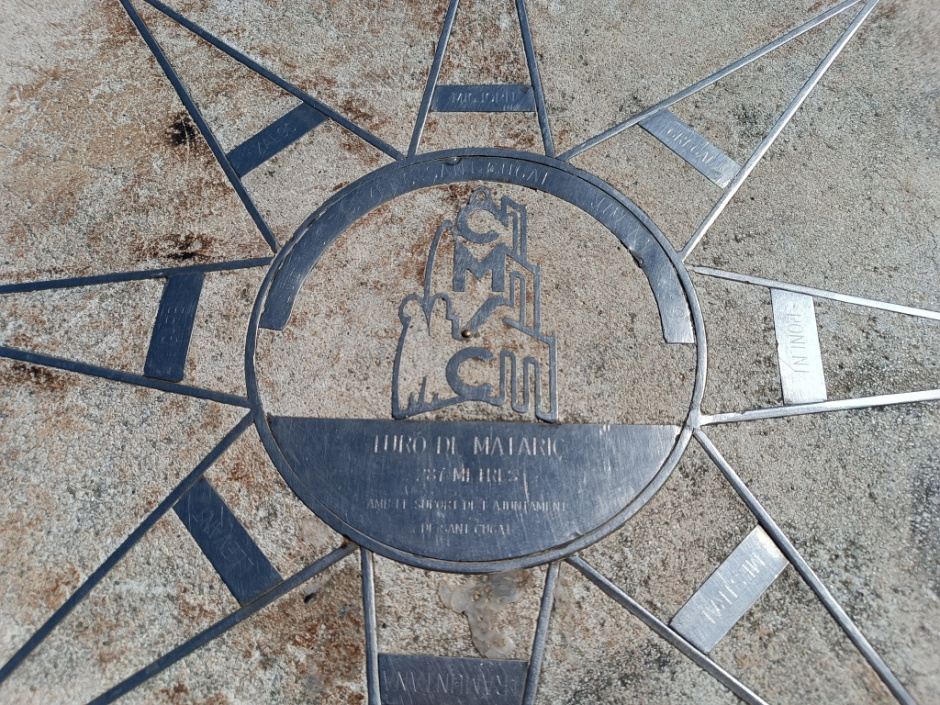 Detall de la rosa dels vents