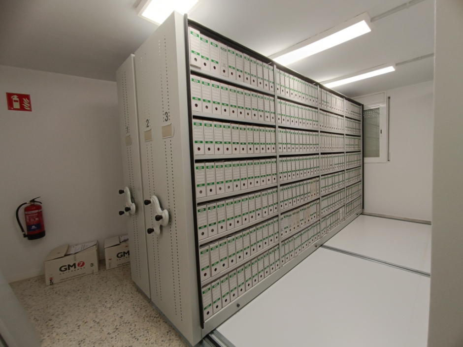 Part del l'arxiu ubicat al carrer Sant Isidre