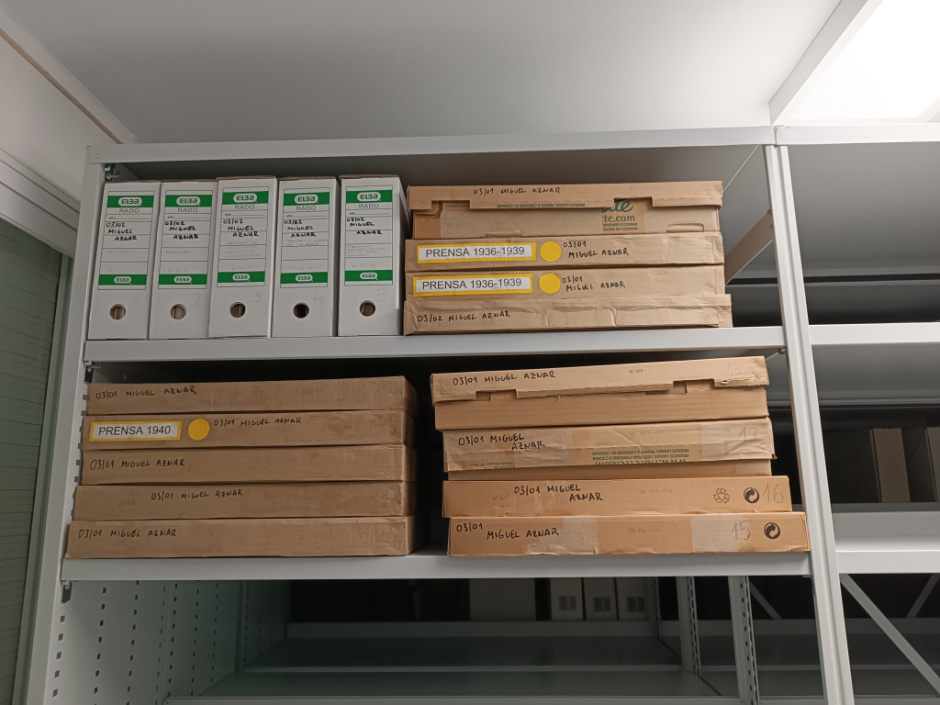 Detall d'alguns dels elements custodiats a l'arxiu
