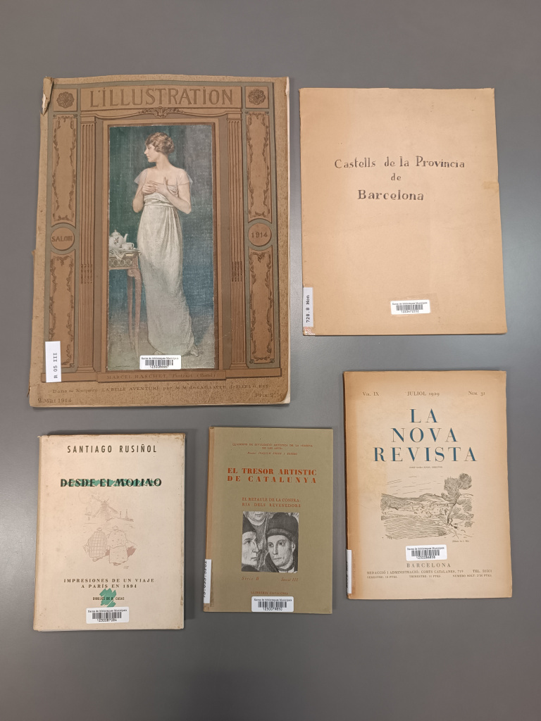 Alguns dels exemplars del fons bibliogràfic