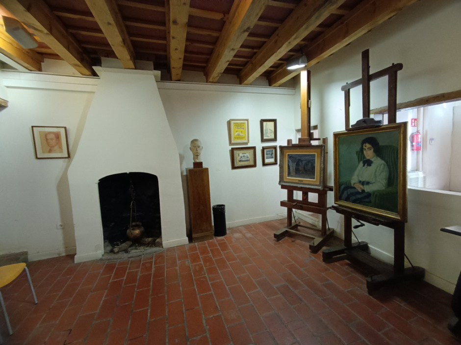 Estança principal amb la llar de foc