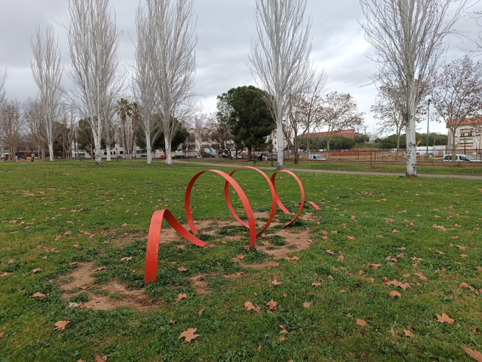 Un dels espirals situats al Parc de les Morisques (2)