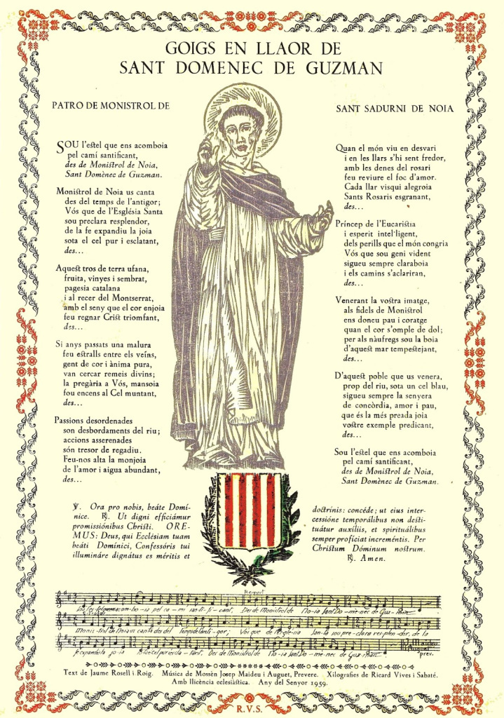 Goigs a Sant Domènec de Guzmán