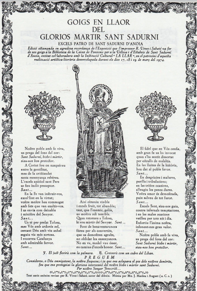 Goigs a Sant Sadurní